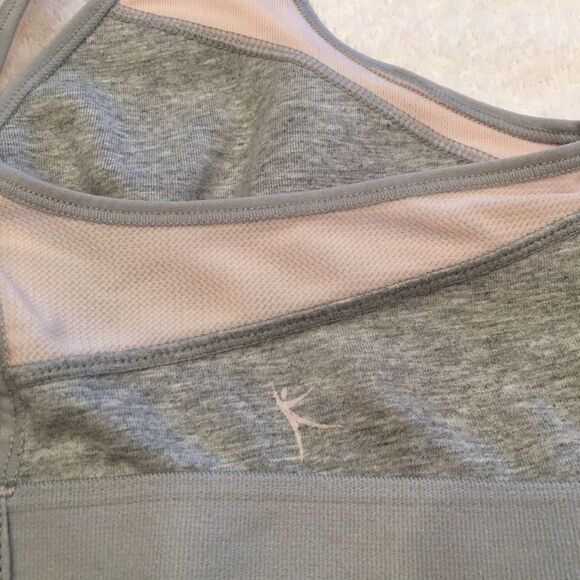 Danskin Now gray pink athletic bra 36 stretch hook - Picture 5 of 5